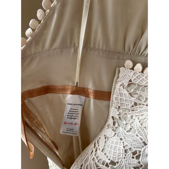 NEW NWT Maria Lucia Hohan Midori Lace Midi Dress size 6 - Picture 7 of 7